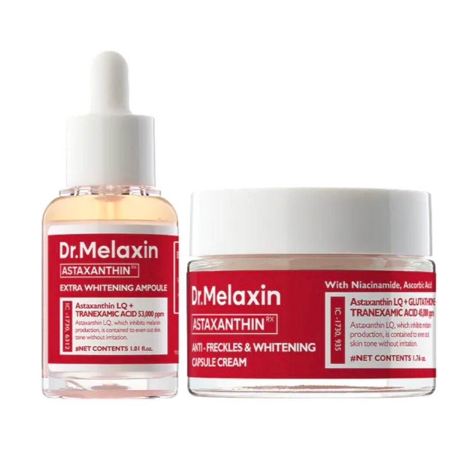 韓國Dr. Melaxin 蝦紅素雙效淡斑美白精華+面霜套裝優惠套裝Dr. MelaxinBeauty decoder 醫美護膚品專門店