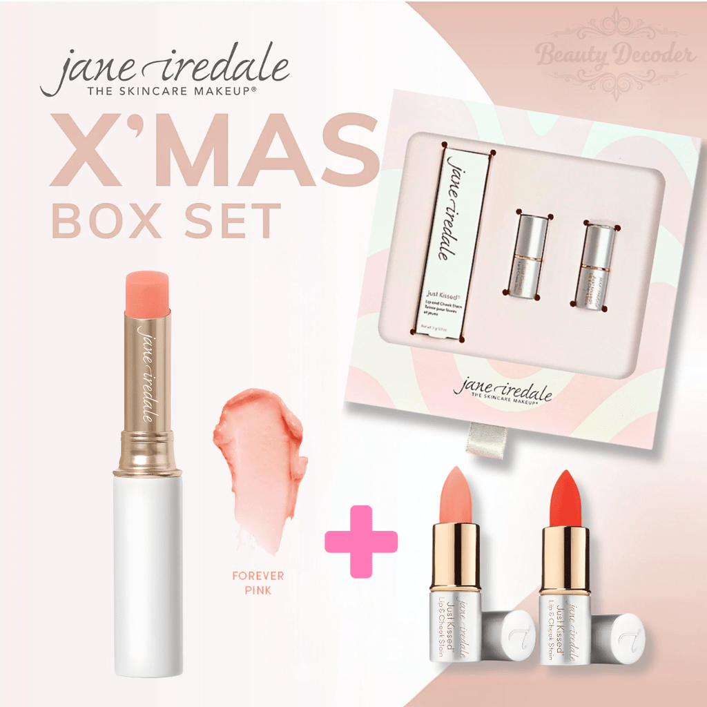 現貨[行貨]美國Jane Iredale 玫瑰變幻唇膏1送2套裝限量版 (四色選1, 送2支迷你唇膏)超優惠Jane IredaleBeauty decoder 醫美護膚品專門店