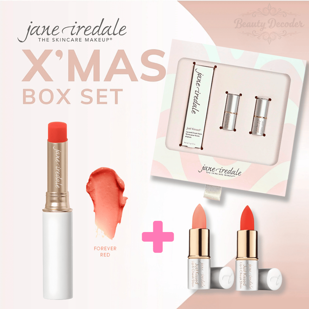 現貨[行貨]美國Jane Iredale 玫瑰變幻唇膏1送2套裝限量版 (四色選1, 送2支迷你唇膏)超優惠Jane IredaleBeauty decoder 醫美護膚品專門店