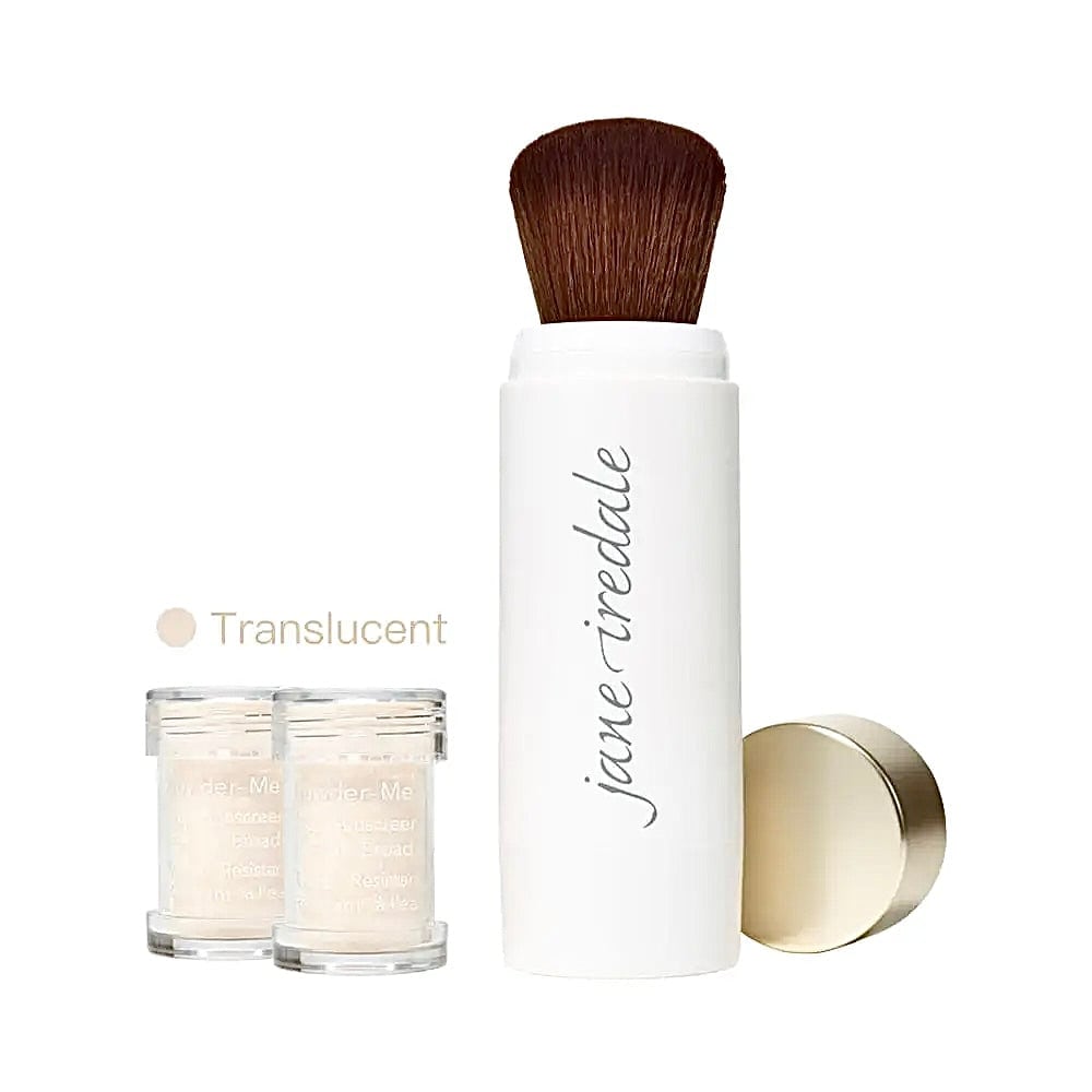 [增量裝]美國Jane Iredale Powder - Me天然防曬碎粉Translucent 透亮色,掃1支+粉3樽防曬碎粉Jane IredaleBeauty decoder 醫美護膚品專門店