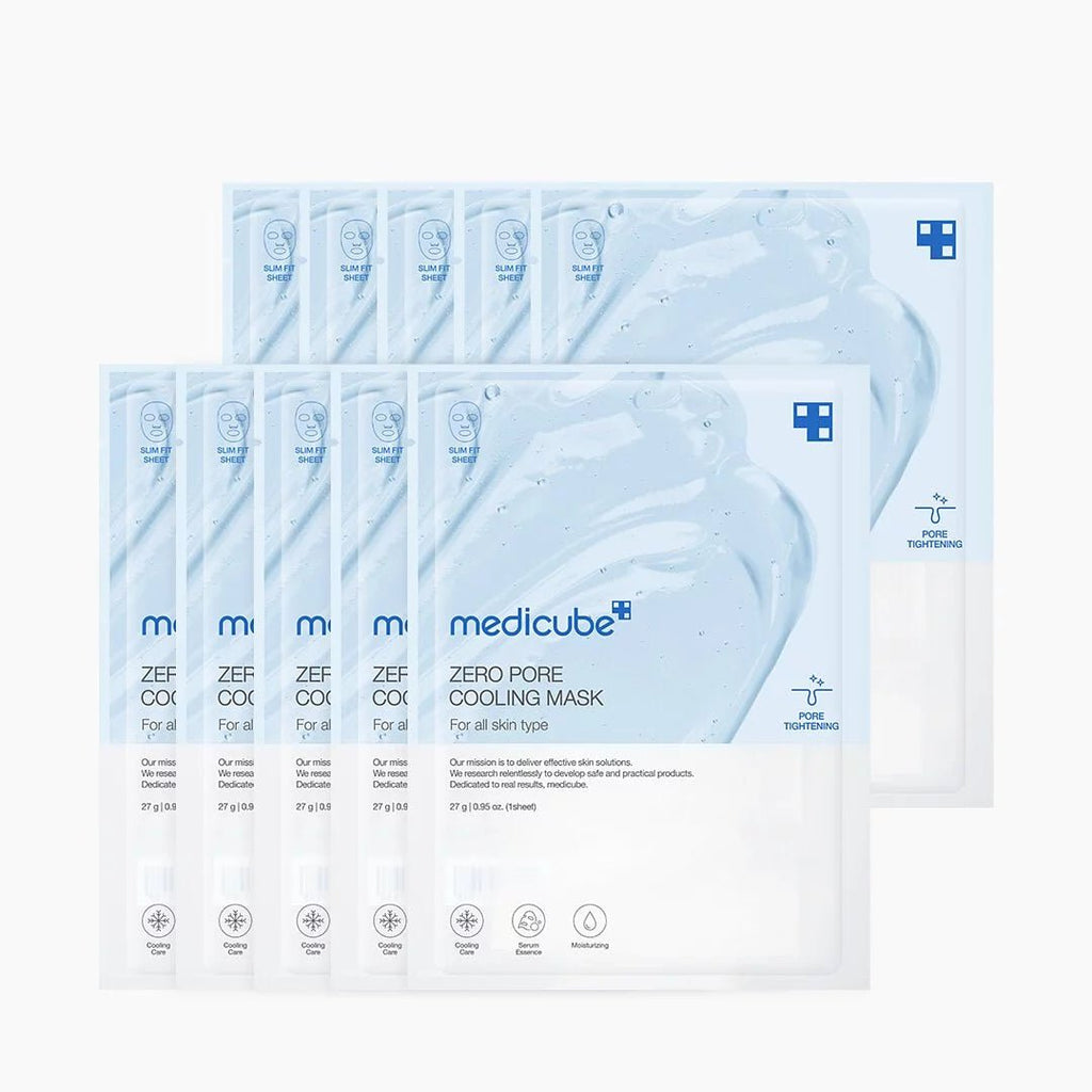 韓國 Medicube Zero Pore Cooling Mask毛孔淨化冰感面膜 10片面膜MEDICUBEBeauty decoder 醫美護膚品專門店