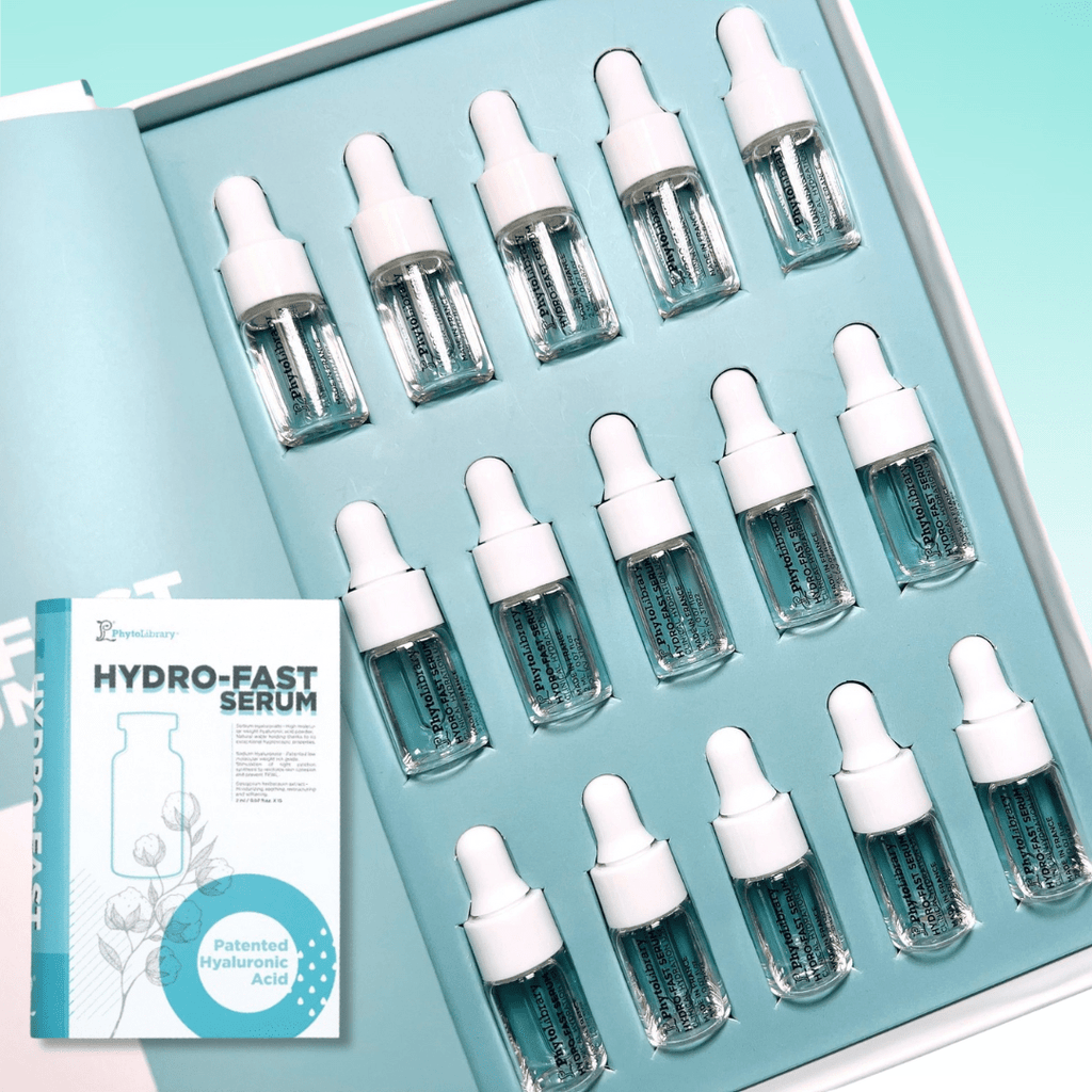 現貨法國Phytolibrary Hydrofast Serum透明質酸四重秒速保濕精華 (1盒15支)新包裝超級優惠PhytolibraryBeauty decoder 醫美護膚品專門店