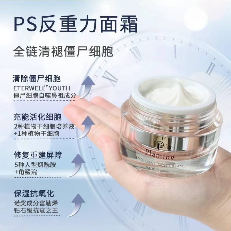 日本PLAMINE 反重力面霜50ML 買一送二, 共3件(送爽膚水+防曬)優惠套裝PlamineBeauty decoder 醫美護膚品專門店