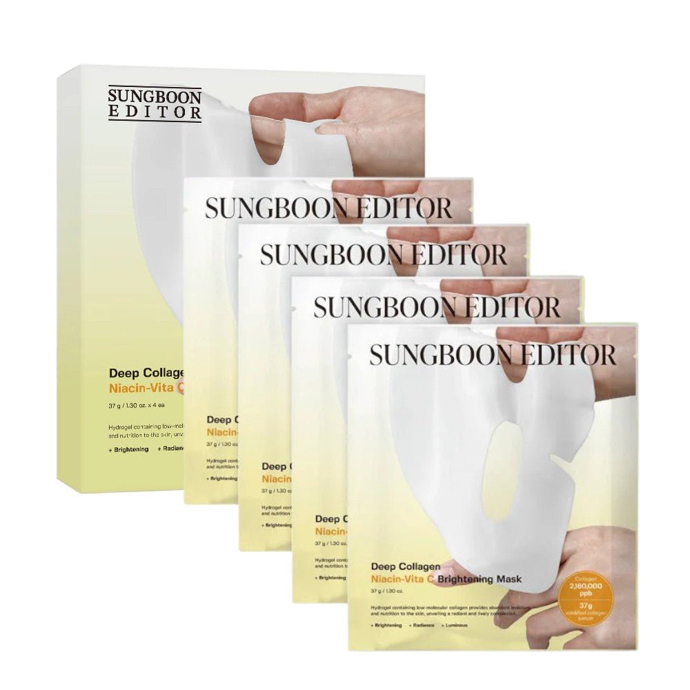 現貨韓國SUNGBOON EDITOR 深層膠原蛋白維他命C亮白過夜面膜1盒4片 新包裝超優惠SUNGBOON EDITORBeauty decoder 醫美護膚品專門店8800253020433