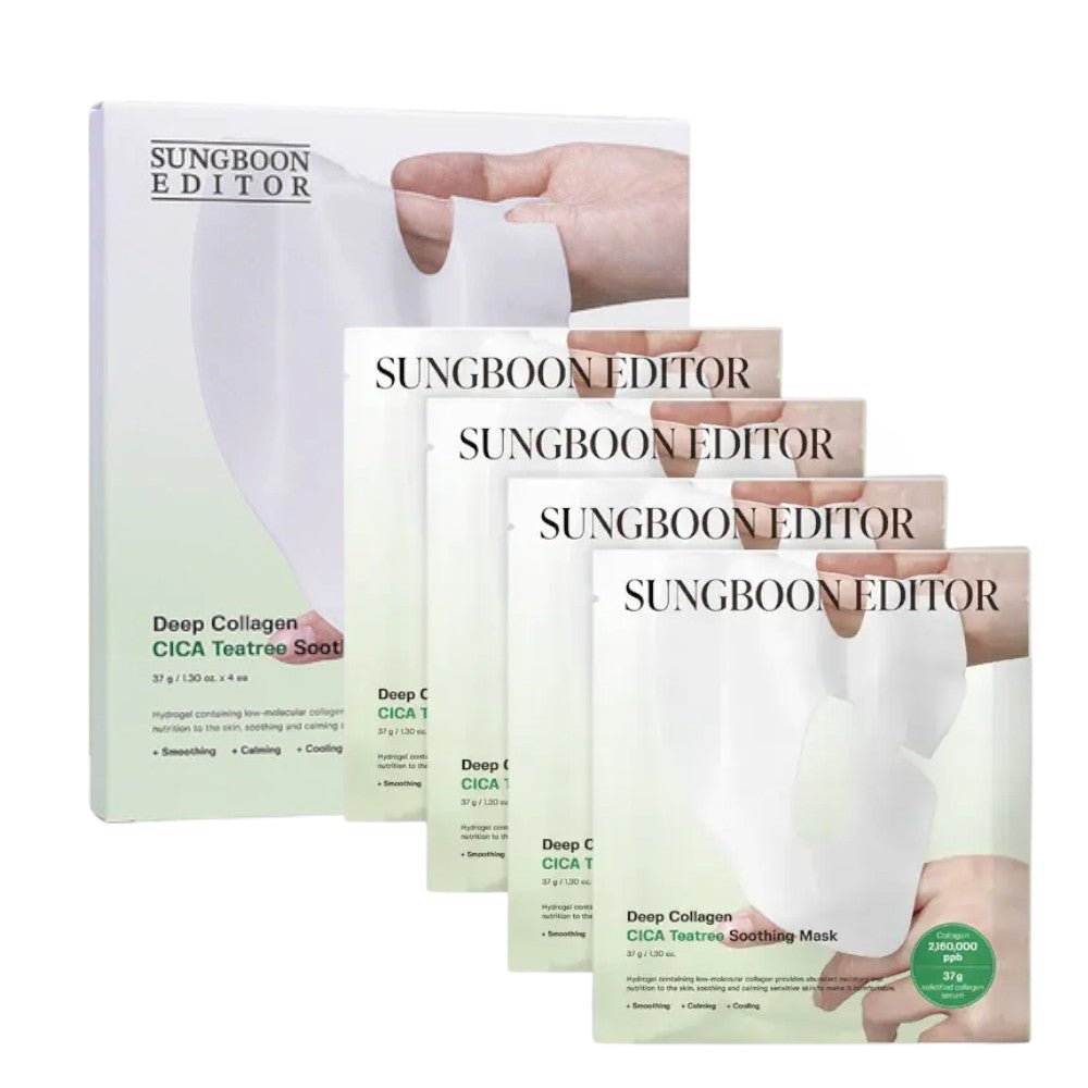 現貨韓國SUNGBOON EDITOR 深層膠原蛋白CICA茶樹鎮靜過夜面膜1盒4片 新包裝超優惠SUNGBOON EDITORBeauty decoder 醫美護膚品專門店8800253020396