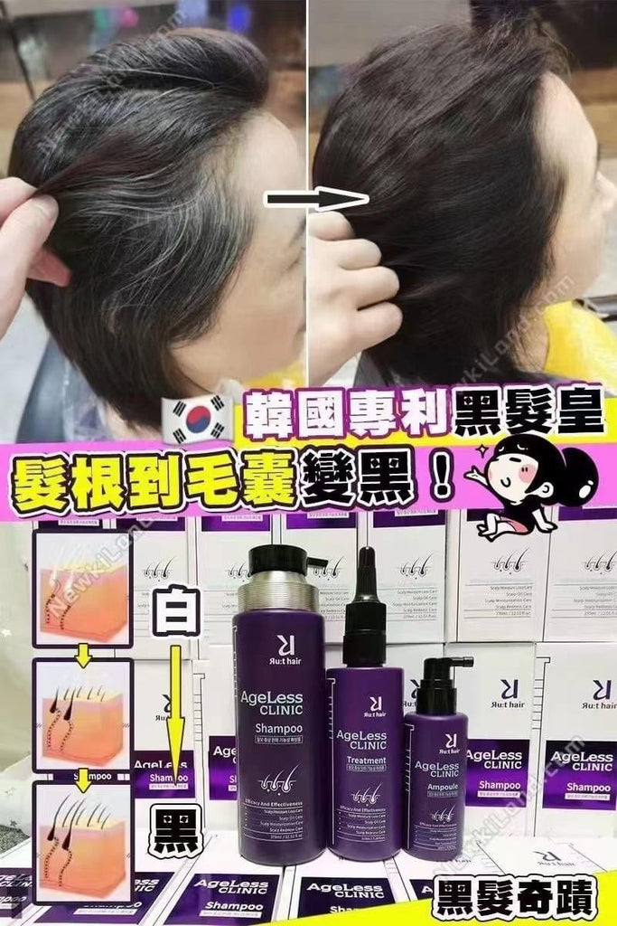 （正品行貨）韓國Ru:t hair防脫黑髮皇套裝 （洗頭水+護髮素）洗頭水Ru:t HairBeauty decoder 醫美護膚品專門店